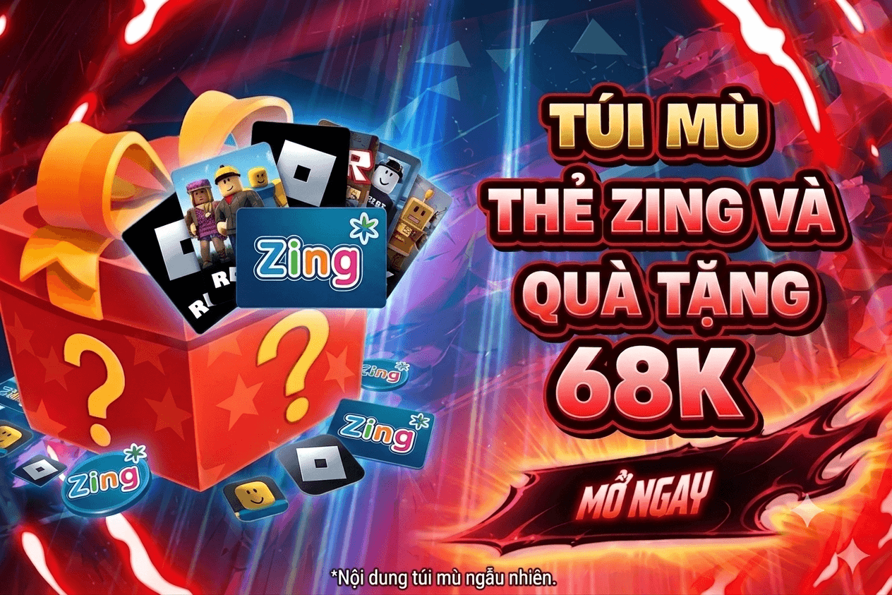 Ảnh minh họa Túi Mù Thẻ Zing